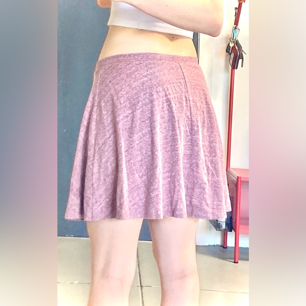 Heathered Pink Fabric Skirt